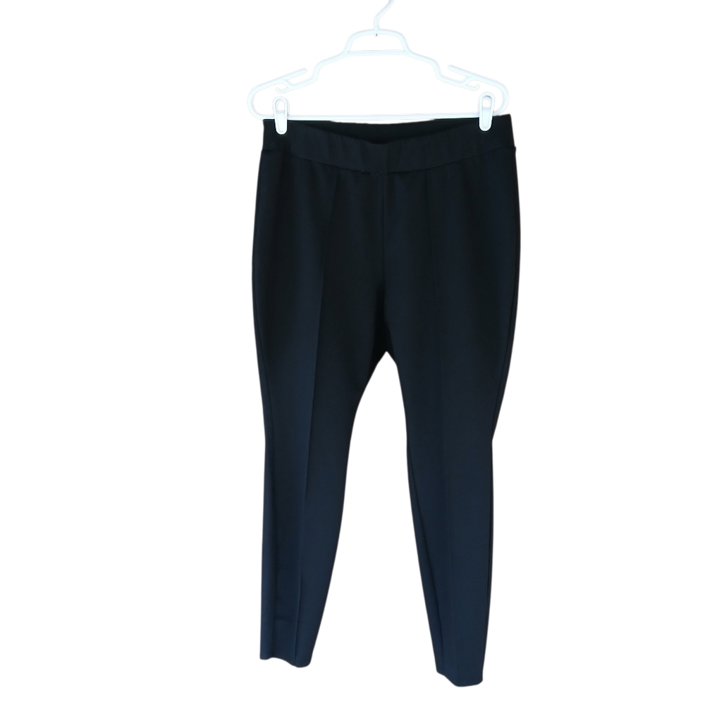 Lane Bryant Black Pull On Front Seam Slim Fit Pants Size 14/16